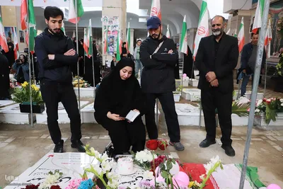 بزرگداشت روز دختر در گلزار شهدا وادی رحمت تبریز