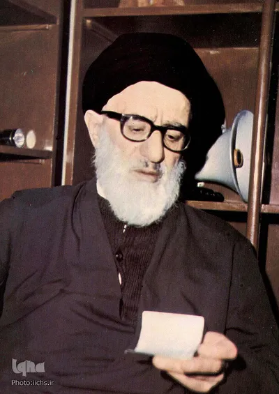آیت الله سید محمود علایی طالقانی از اعضای شورای انقلاب اسلامی