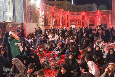 مراسم عزاداری شب شهادت امام رضا(ع) در حرم مطهر رضوی