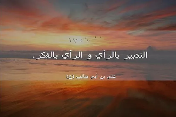التدبير هو قوام الحياة