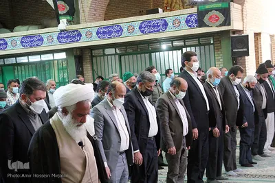 حضور فاطمی استاندار یزد در نماز جمعه شهر شاهدیه‎‎