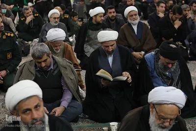 مراسم یادبود آیت‌الله سید محمد شاهچراغی در قم