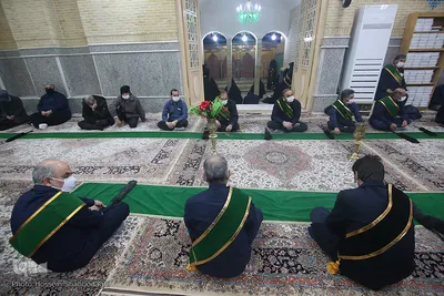 آیین غباررویی ضریح امامزاده موسی مبرقع