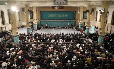 دیدار شرکت کنندگان در مسابقات بین‌المللی قرآن با رهبر معظم انقلاب
