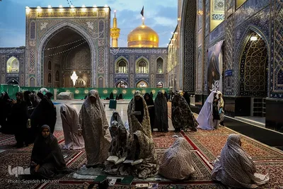 مراسم اعتکاف در حرم امام رضا(ع)