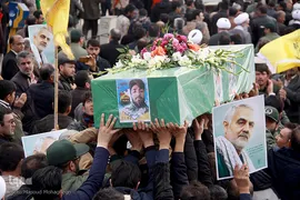 تشییع شهید مدافع حرم "سید قدرت موسوی" در سمنان