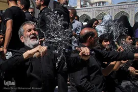 عزاداری شهادت امام رضا(ع) در حرم مطهر رضوی