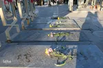 جشن مبعث و گلباران مزار شهدای انقلاب در گلستان شهدای اصفهان