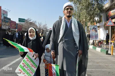 مراسم راهپیمایی یوم الله ۲۲ بهمن در قم