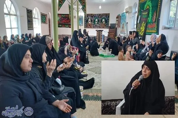 آیین سوگواری شهادت حضرت فاطمه (س) در قائم شهر برگزار شد
