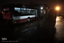 عملیات ضد عفونی کردن ناوگان حمل و نقل عمومی در تهران