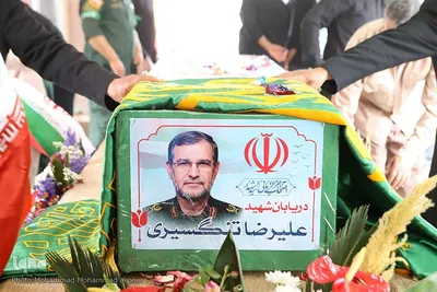 تشییع دریابان پاسدار شهید علیرضا تنگسیری در آبادان