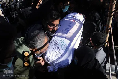 مراسم تشییع و تدفین پاسدار شهید «فیض‌الله کنعانی حقیقی» در شیراز‎‎