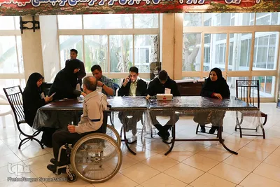 شور انتخابات در آسایشگاه جانبازان شهید مطهری