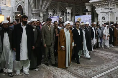 تجدید میثاق مهمانان سی و سومین کنفراس وحدت اسلامی با آرمان های امام