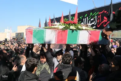 مراسم تشییع ۶ شهید گمنام در سمنان
