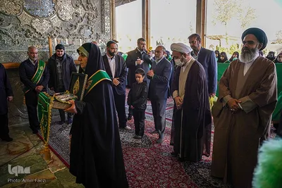آیین گلاب شویی حرم مطهر حضرت شاهچراغ علیه السلام
