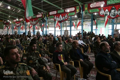 جشن مبعث و گلباران مزار شهدای انقلاب در گلستان شهدای اصفهان