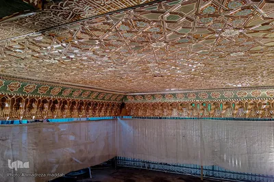 رونمایی از کتیبه سقف قبور مطهر شهدای ۷۲ تن حرم مطهر امام حسین (ع)