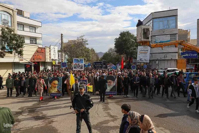 راهپیمایی روز ۱۳ آبان در شهرستان اهر