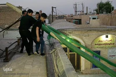 برپایی خیمه عزا در امامزاده موسی مبرقع(ع)
