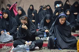 عزاداری مردم اهواز در سوگ شهادت آیت‌الله رئیسی و همراهانشان