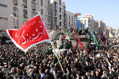 تشییع پیکر مطهر سپهبد شهید قاسم سلیمانی، سردار ایران در اهواز