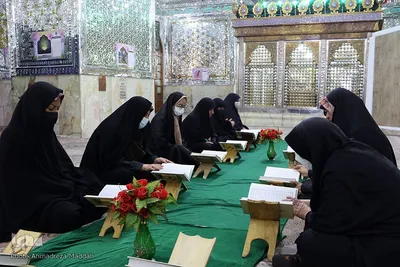 مراسم جزء خوانی در حرم مطهر سید تاج الدین غریب(ع)‎‎