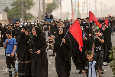 حرکت کاروان پیاده‌روی اربعین از ملاشیه اهواز
