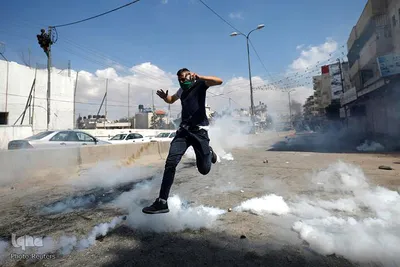 تظاهرات فلسطینیان معترض به انتقال سفارت آمریکا به بیت المقدس در نوار غزه