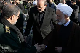 چهره ها در مراسم خاکسپاری شهید س‍پهبد قاسم سلیمانی/ کرمان