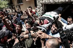 Funerals Held in Gaza for Those Martyred in Israeli Airstrikes