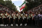 تشییع پیکر بسیجی شهید «امیر حسین‌پور» در تبریز‎