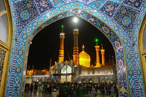 مراسم سوگواری شب شهادت حضرت زهرا(س) در حرم کریمه اهل‌بیت(س) برگزار شد