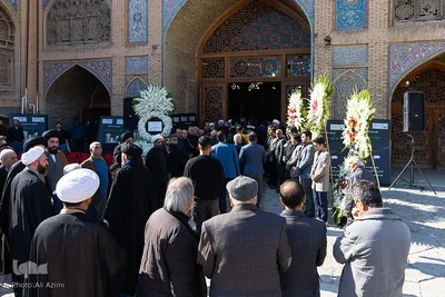 مراسم ترحیم آیت‌الله مستجابی در اصفهان