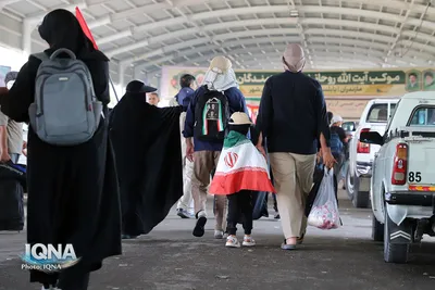 تردد زائران اربعین‌ از مرز بین‌المللی خسروی 