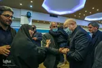 دیدار رئیس مجلس شورای اسلامی با خانواده شهدای حرم شاهچراغ(ع)
