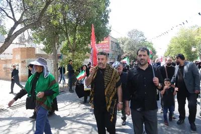 راهپیمایی جاماندگان اربعین در اردبیل