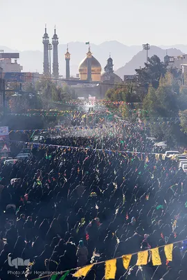 استقبال نمادین از کاروان حضرت معصومه(س) در قم