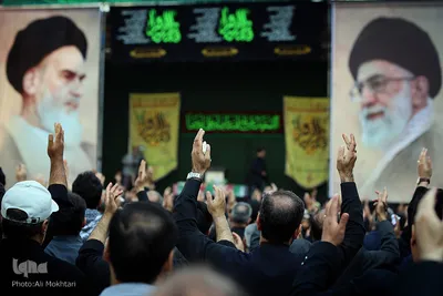 تجمع عزاداران عاشورای فاطمی در میدان هفت تیر