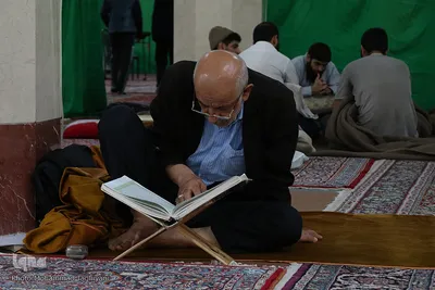 آیین معنوی اعتکاف در مصلی کرج