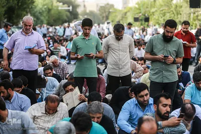 مراسم دعای عرفه در خیابان سعدی تهران