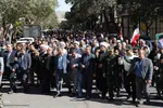 راهپیمایی بشارت نصر در شهرستان اهر