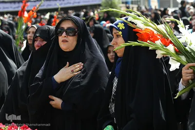 تشییع شهید گمنام در سوهانک تهران