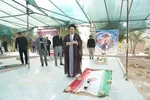 غبارروبی قبور شهدای جنگ تحمیلی 12 روزه