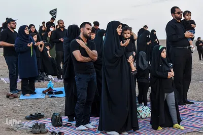 عزاداری تاسوعای حسینی در کویر «خوریان» سمنان