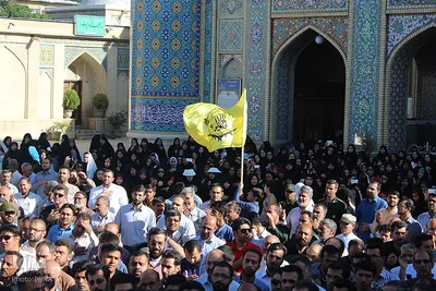 مراسم تشييع سلام اکبری از شهدای مدافع‌حرم