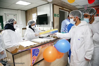 جشن نیمه شعبان در کنار بیماران کرونایی