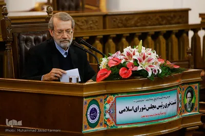 نشست خبری علی لاریجانی، رئیس مجلس شورای اسلامی