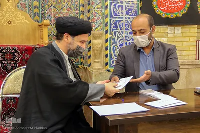 مراسم توزیع ۱۲۴۸ بن کارت معیشتی از محل موقوفات فارس‎‎